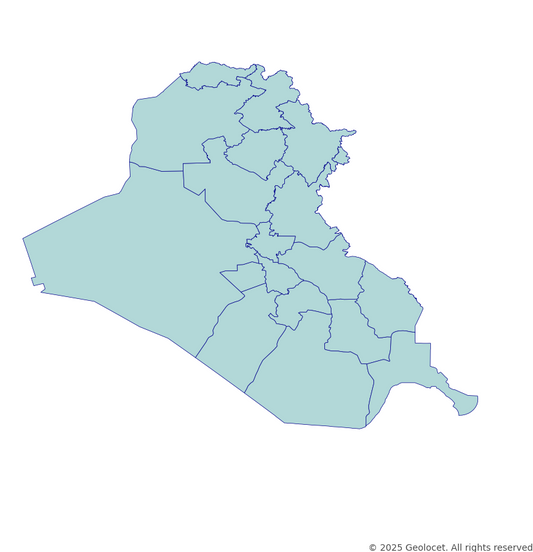 Iraq Governorate-Level Boundary