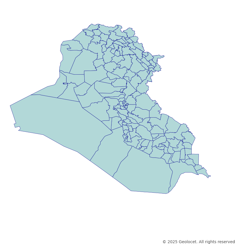 Iraq District-Level Boundary