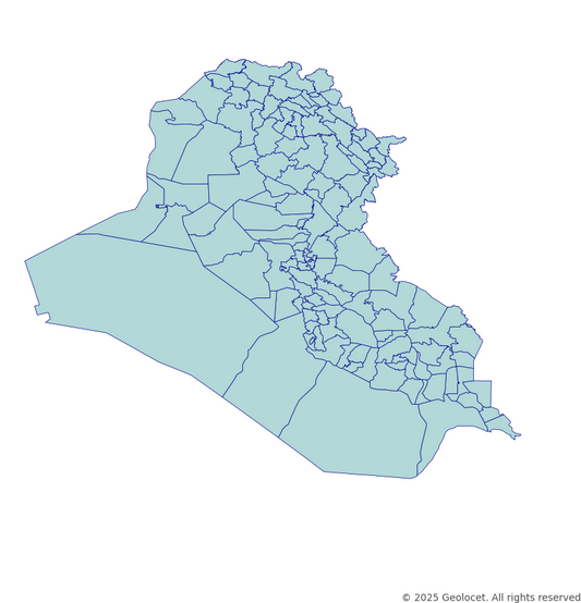 Iraq District-Level Boundary