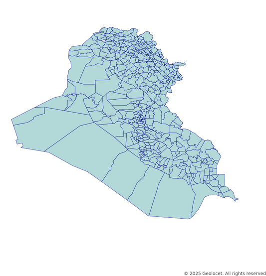Iraq Subdistrict-Level Boundary