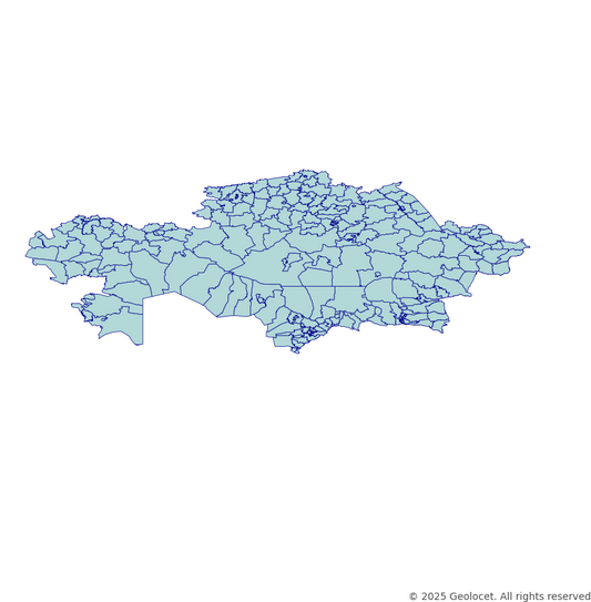 Kazakhstan Administrative Boundaries Data