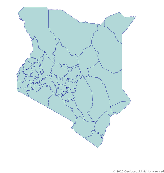 Kenya County-Level Boundary
