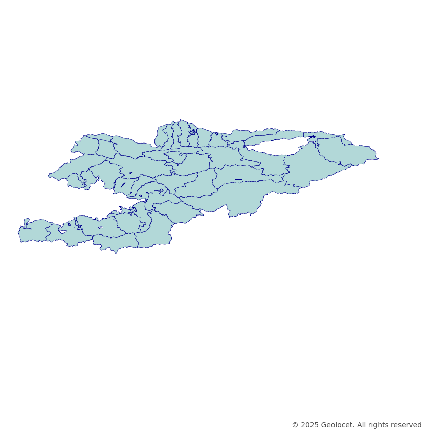 Kyrgyzstan Administrative Boundaries Data