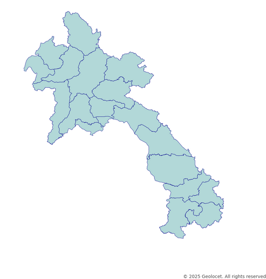 Laos Province-Level Boundary