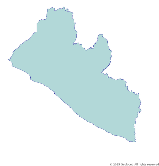 Liberia Country-Level Boundary
