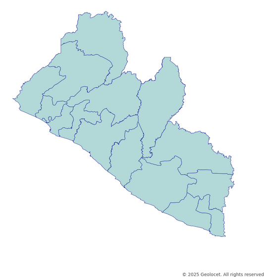 Liberia County-Level Boundary