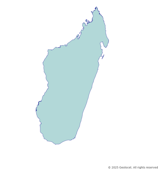 Madagascar Country-Level Boundary