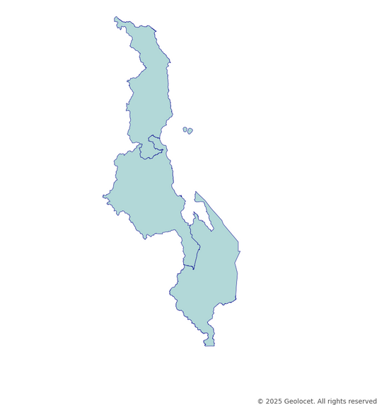 Malawi Region-Level Boundary
