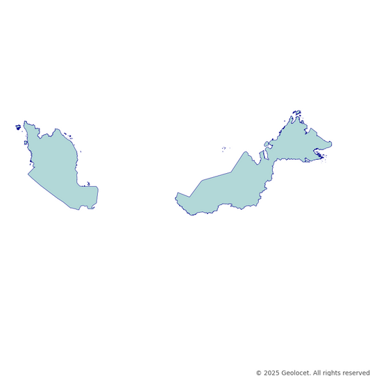 Malaysia Country-Level Boundary
