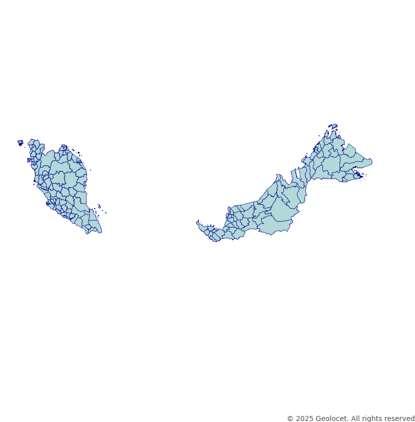 Malaysia Administrative Boundaries Data