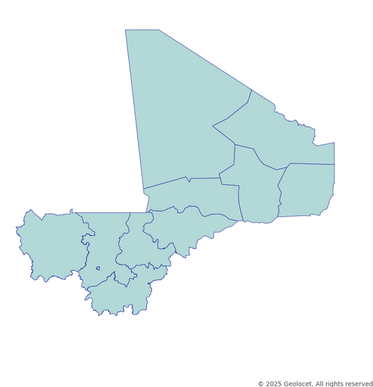 Mali Region-Level Boundary