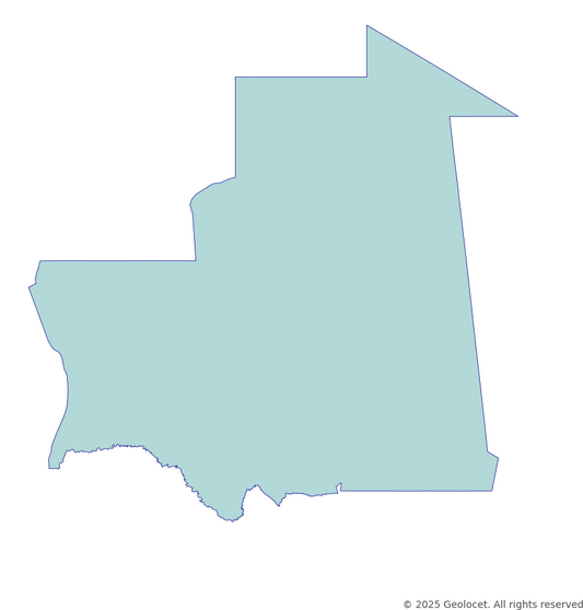 Mauritania Country-Level Boundary