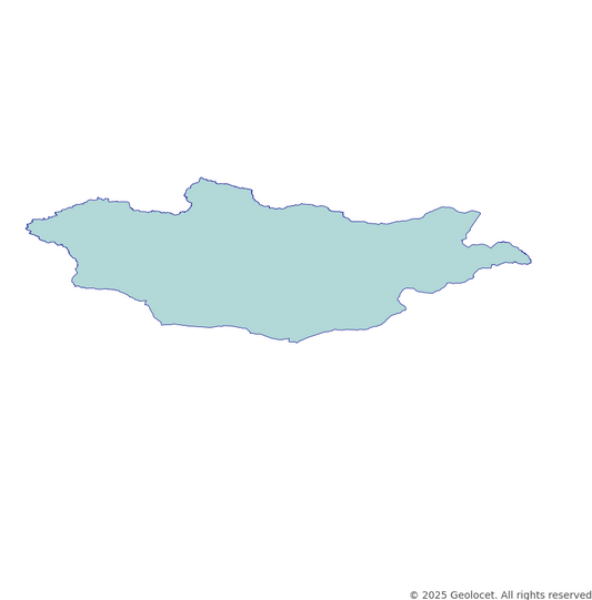 Mongolia Country-Level Boundary