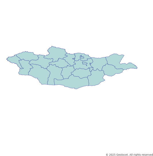 Mongolia Province-Level Boundary