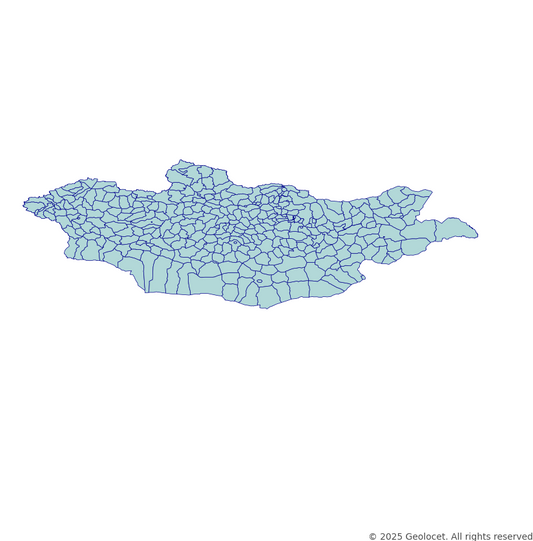 Mongolia Administrative Boundaries Data