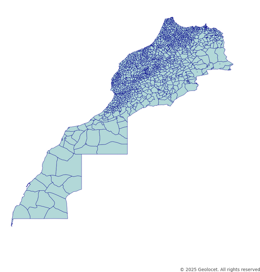 Morocco Municipality-Level Boundary