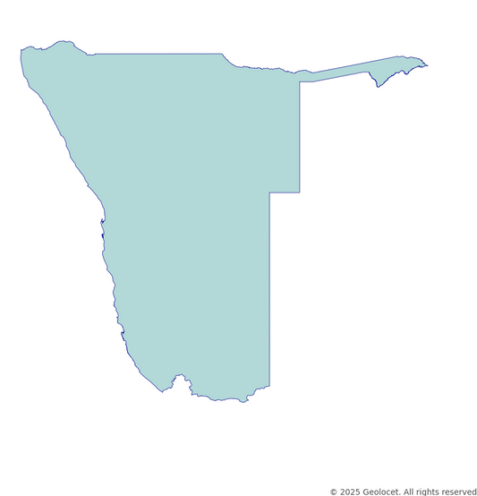 Namibia Country-Level Boundary
