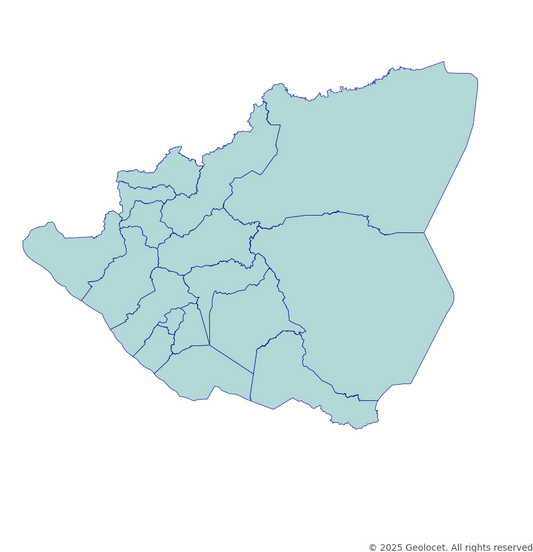 Nicaragua Department-Level Boundary