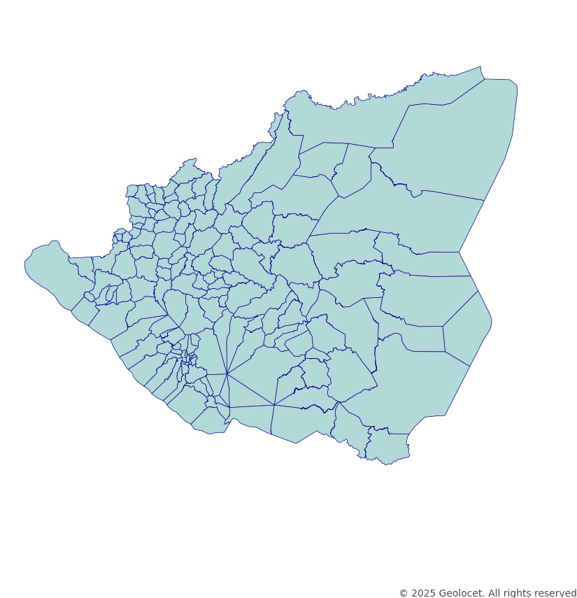 Nicaragua Municipality-Level Boundary