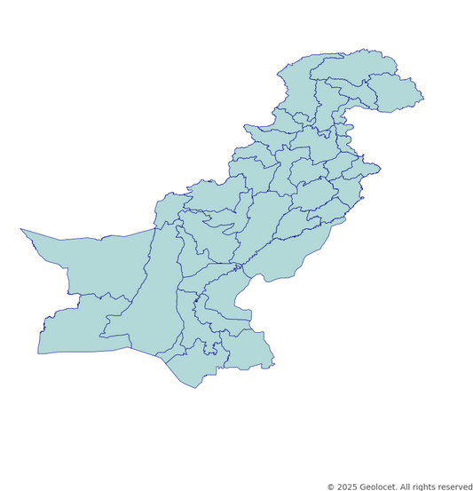 Pakistan Division-Level Boundary