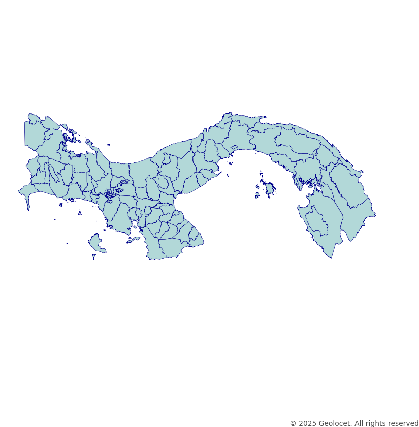 Panama District-Level Boundary