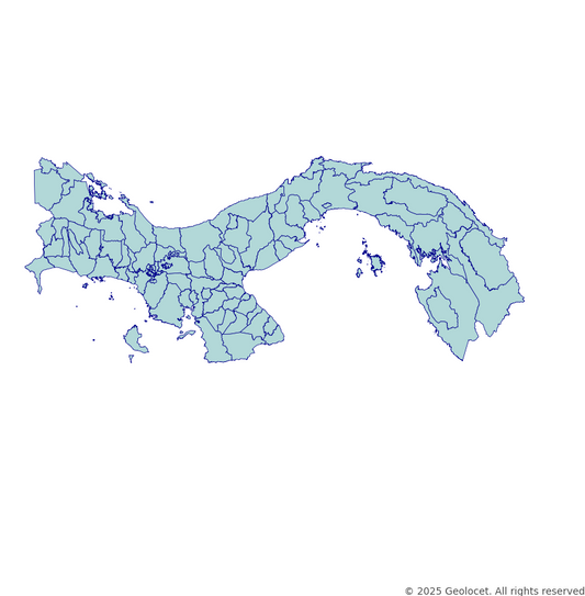 Panama District-Level Boundary