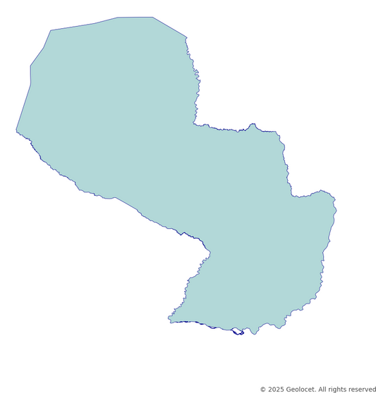 Paraguay Country-Level Boundary