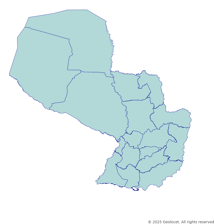 Paraguay Department-Level Boundary