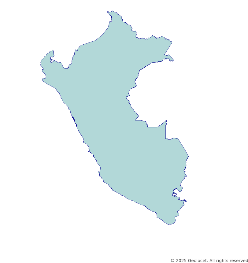 Peru Country-Level Boundary - Downloadable GIS Data – Geolocet