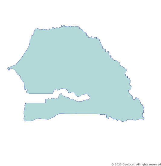 Senegal Country-Level Boundary