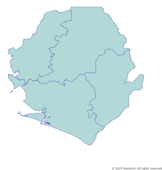 Sierra Leone Province-Level Boundary