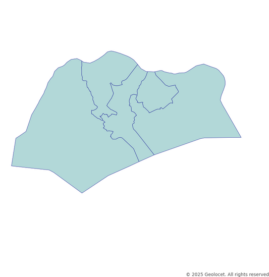 Singapore Region-Level Boundary