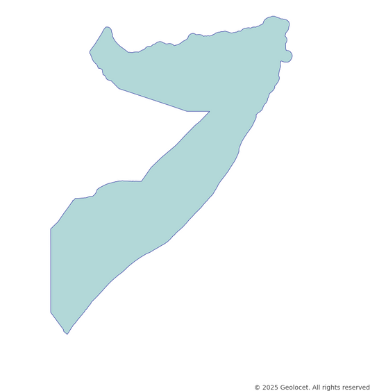 Somalia Country-Level Boundary