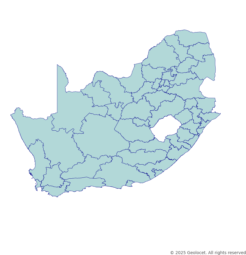 South Africa District-Level Boundary