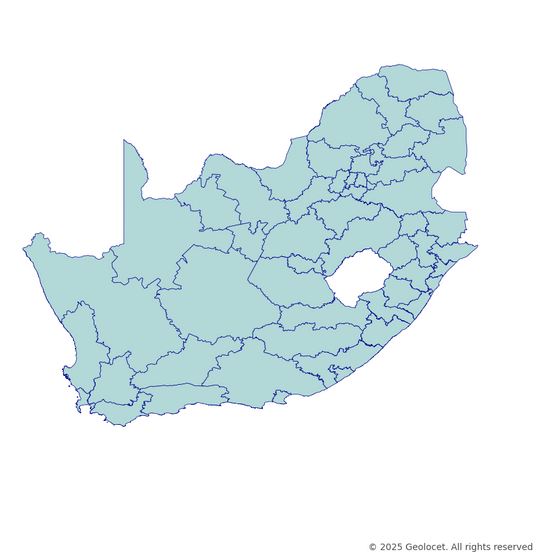 South Africa District-Level Boundary