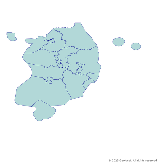 South_korea Province and metropolitan city-Level Boundary