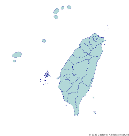 Taiwan Municipality-Level Boundary