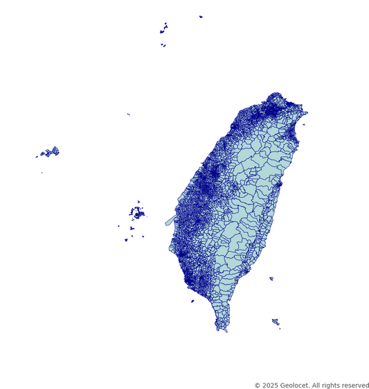 Taiwan Administrative Boundaries Data