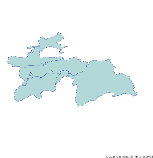 Tajikistan Region-Level Boundary