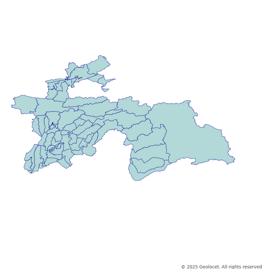 Tajikistan District-Level Boundary