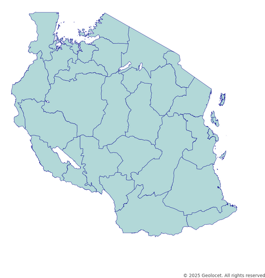 Tanzania Region-Level Boundary