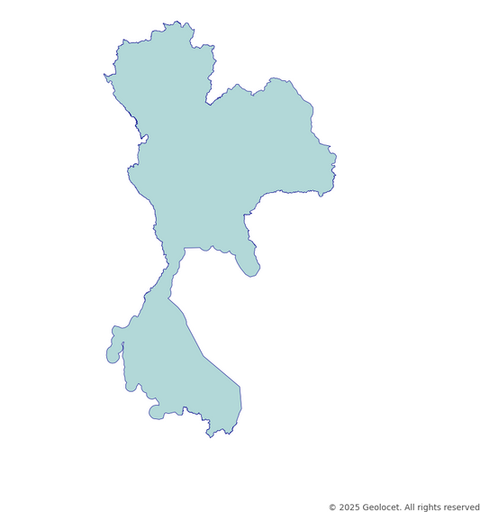 Thailand Country-Level Boundary
