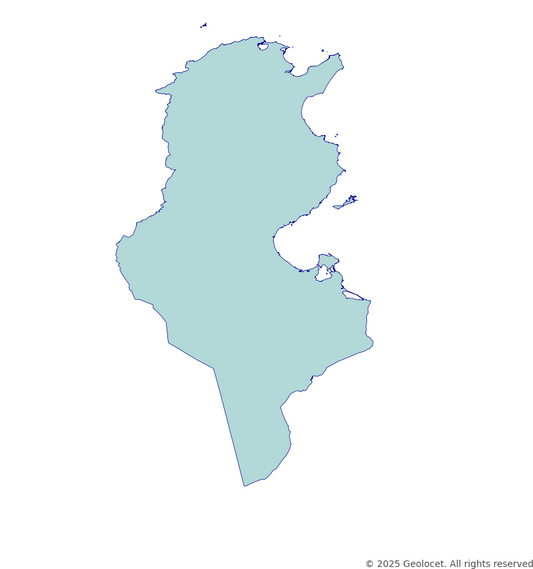 Tunisia Country-Level Boundary