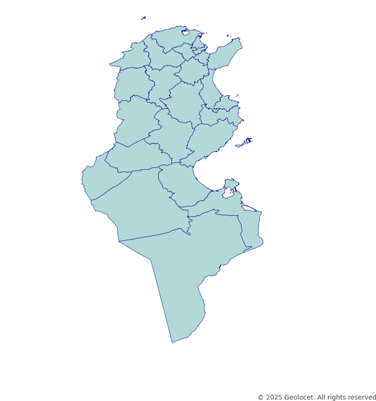 Tunisia Goverment-Level Boundary