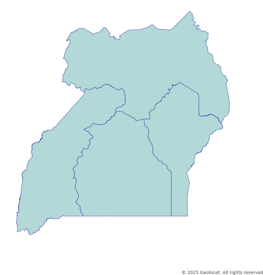 Uganda Region-Level Boundary