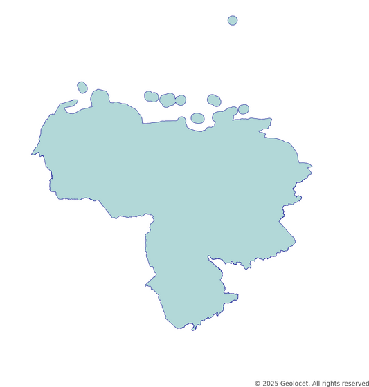 Venezuela Country-Level Boundary