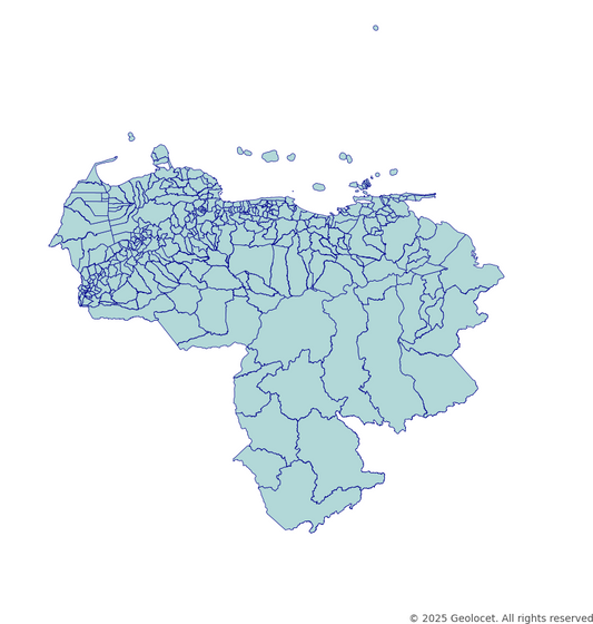 Venezuela Municipality-Level Boundary