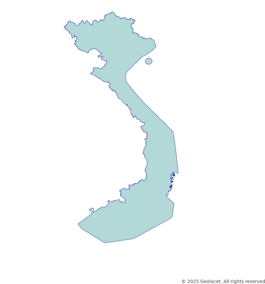 Vietnam Country-Level Boundary