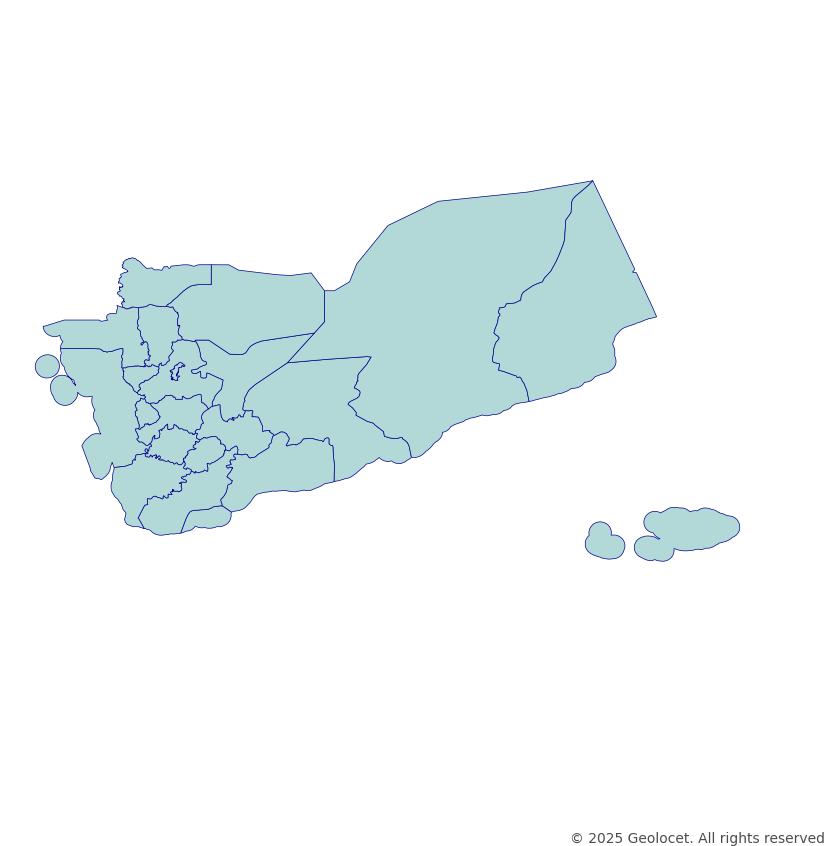 Yemen Governorate-Level Boundary
