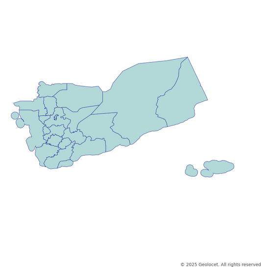 Yemen Governorate-Level Boundary